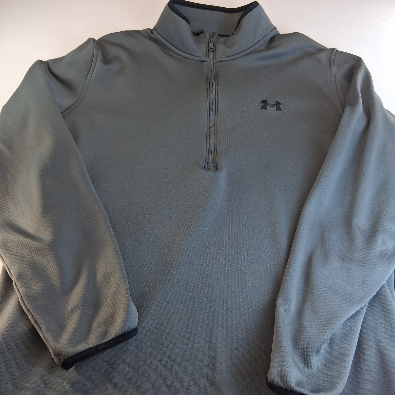 Under Armour Men's Xl Gray Loose Coldgear Half Zip Pullover — image 2 of 3